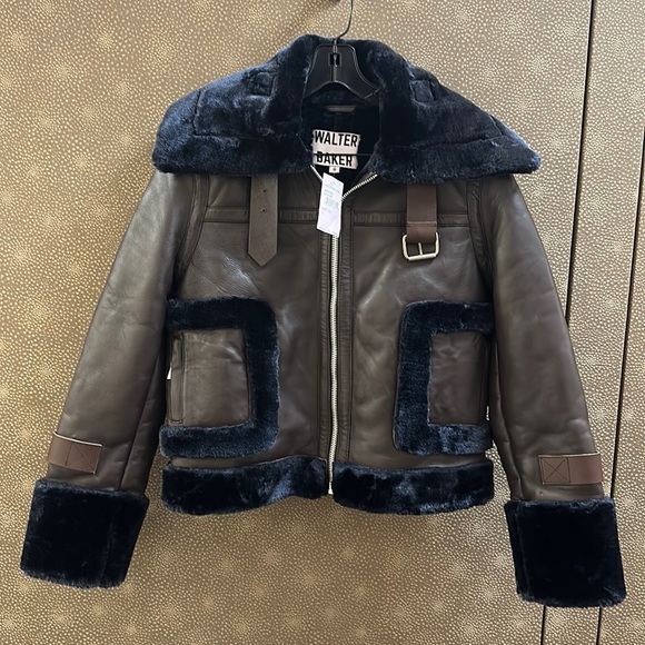 🔥🔥🔥NWT Walter Baker Lianna Leather Jacket - Picture 2 of 16